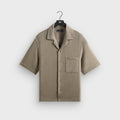 Kith Soft Woven Cropped Beckham Camp Collar Shirt - Folly