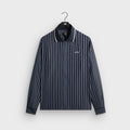 Kith Striped Poplin Long Sleeve Thompson Zip Front Shirt - Blend
