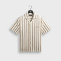 Kith Textured Stripe Thompson Camp Collar Shirt - Sandalwood
