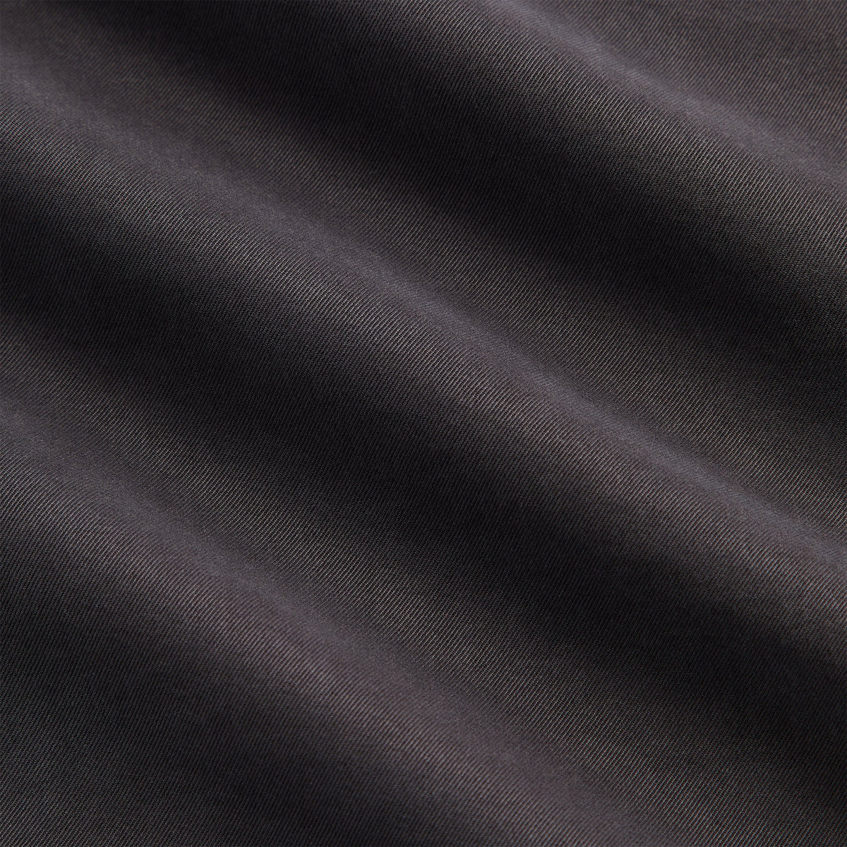 &Kin Garment Dyed Silk Collarless Yardley Shirt - Phantom Grey