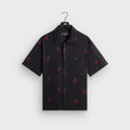 Kith Printed Cherry Cupro Linen Beckham Buttondown - Black