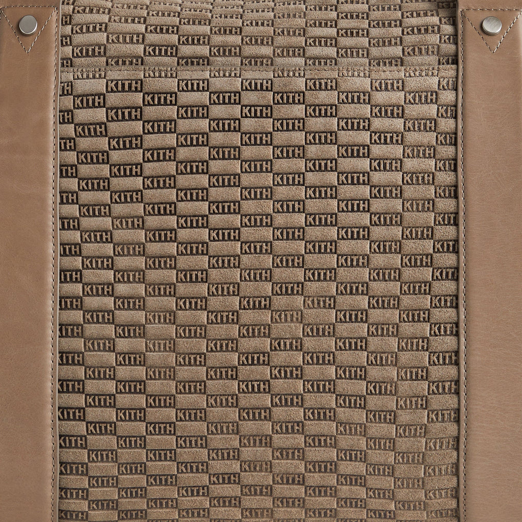 Kith Monogram Suede Duffle Bag - Taupe