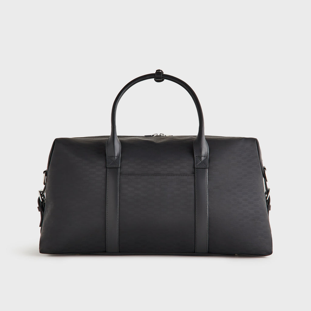 Kith Monogram Nylon Leather Duffle Bag - Black