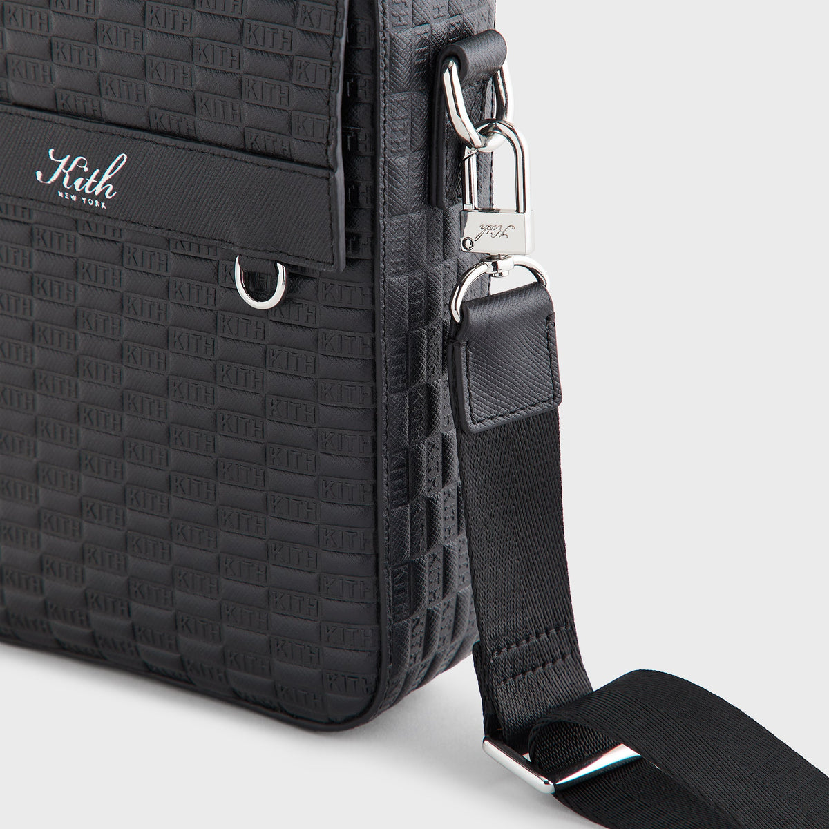Kith Monogram Leather Explorer Pack - Black