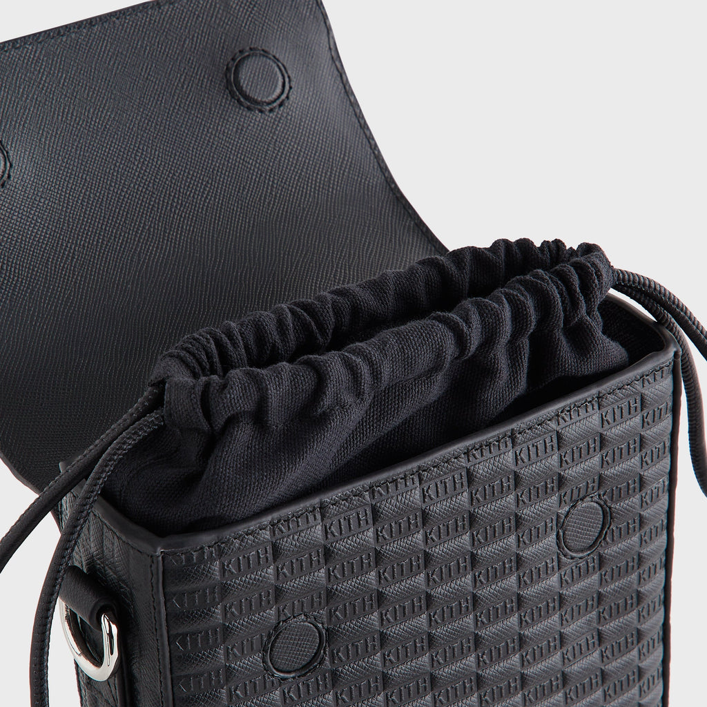 Kith Monogram Leather Explorer Pack - Black