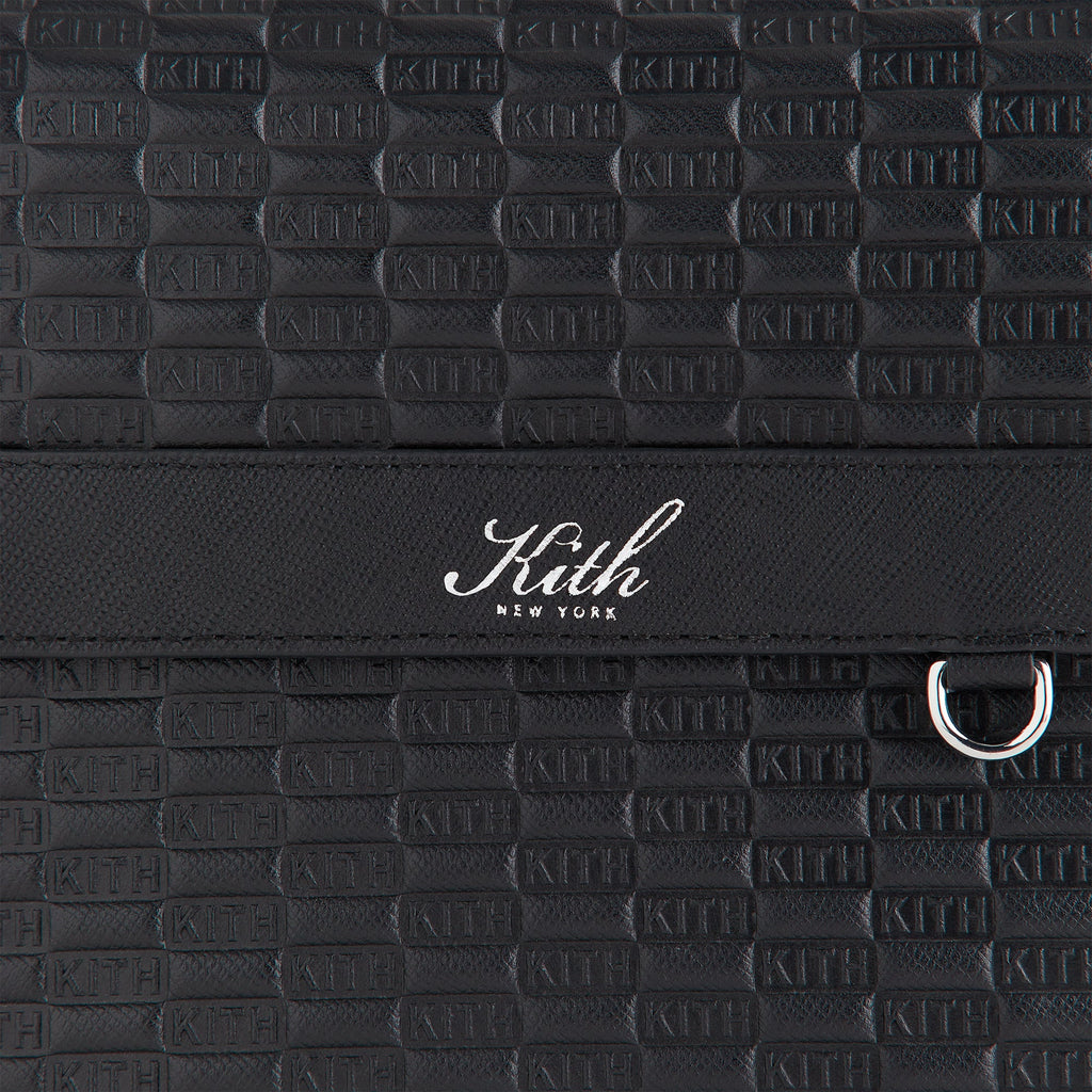 Kith Monogram Leather Explorer Pack - Black