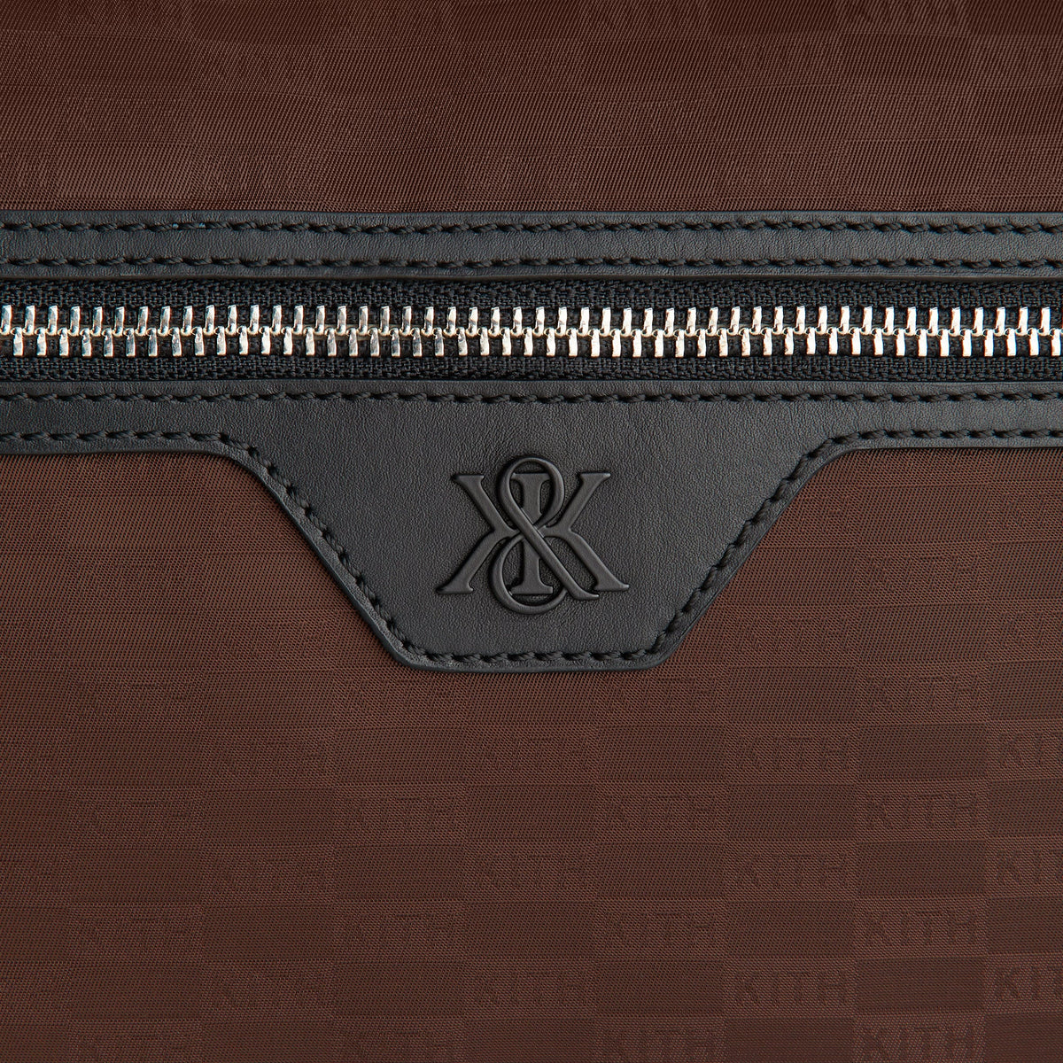 Kith Monogram Nylon Jacquard Backpack - Dark Roast