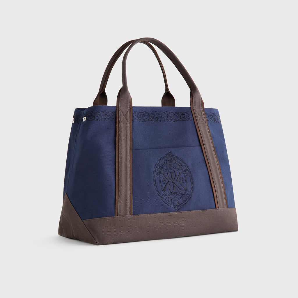Kith Embroidered Canvas Tote Bag - Nocturnal
