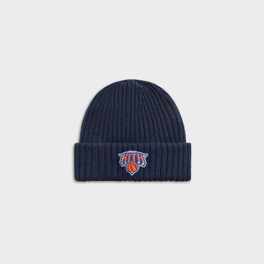Kith for the New York Knicks Superman Logo Beanie - Nocturnal