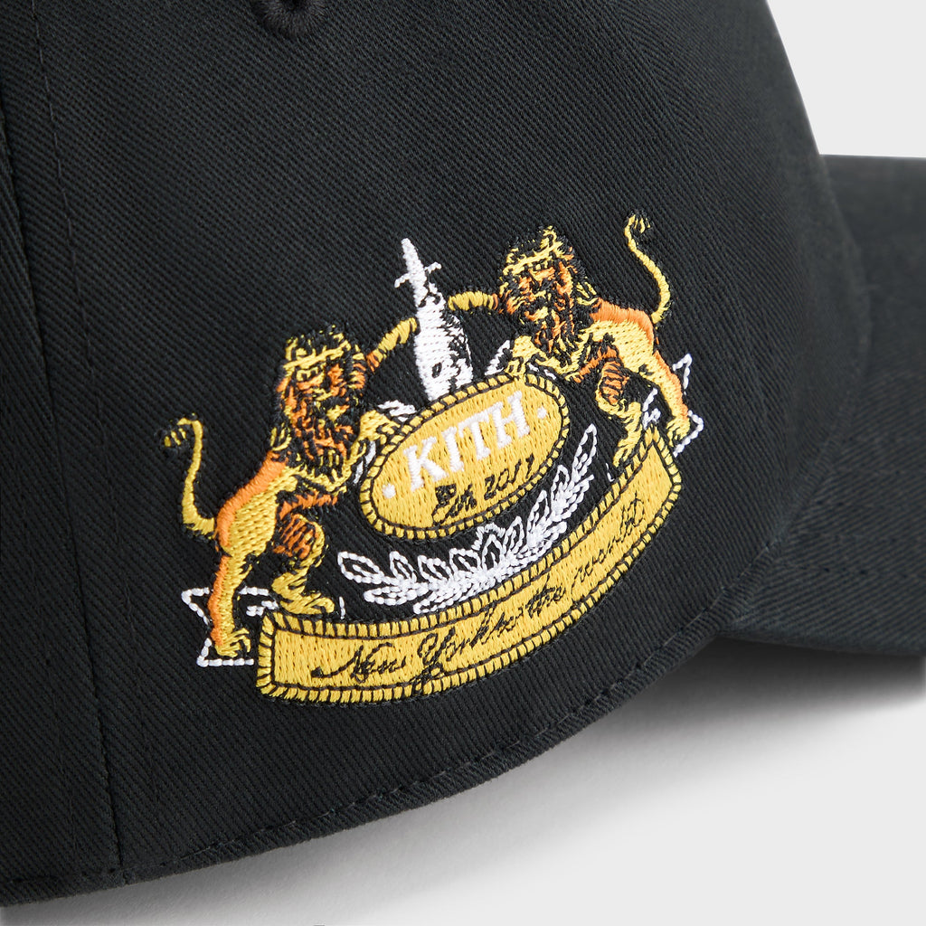 Kith Greenwich Two-Button Twill Classic Cap - Black