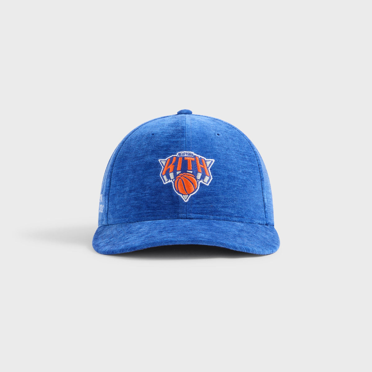 Kith & New Era for the New York Knicks Chenille 59FIFTY Low Profile Fitted Cap - Royal