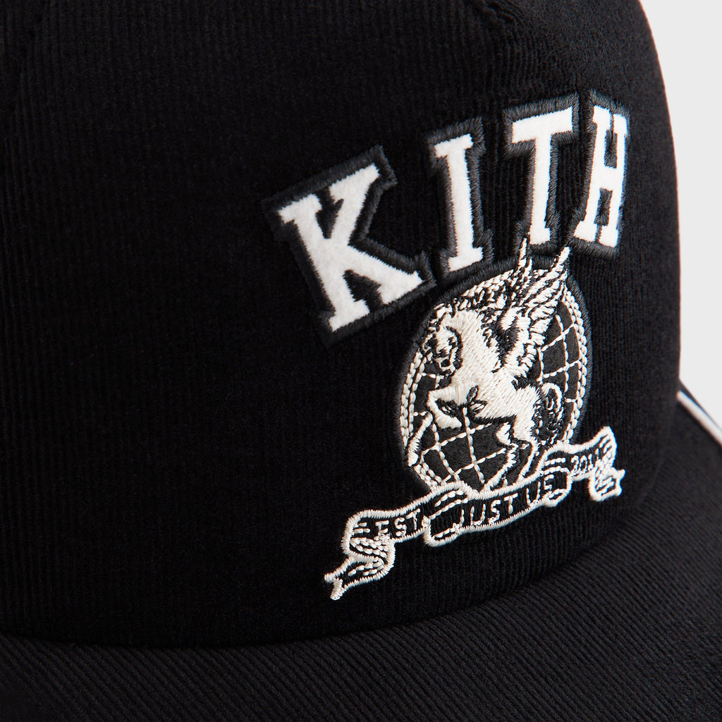 Kith Micro Cord Nolan Trucker Hat - Black