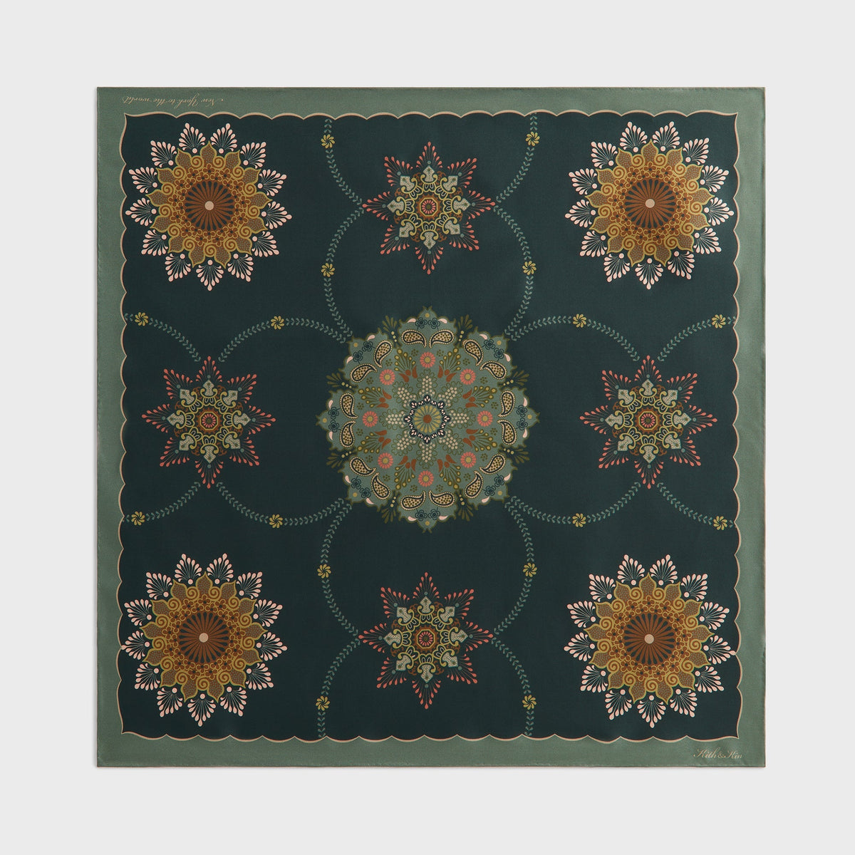 Kith Floral Printed Palm Silk Scarf - Stadium
