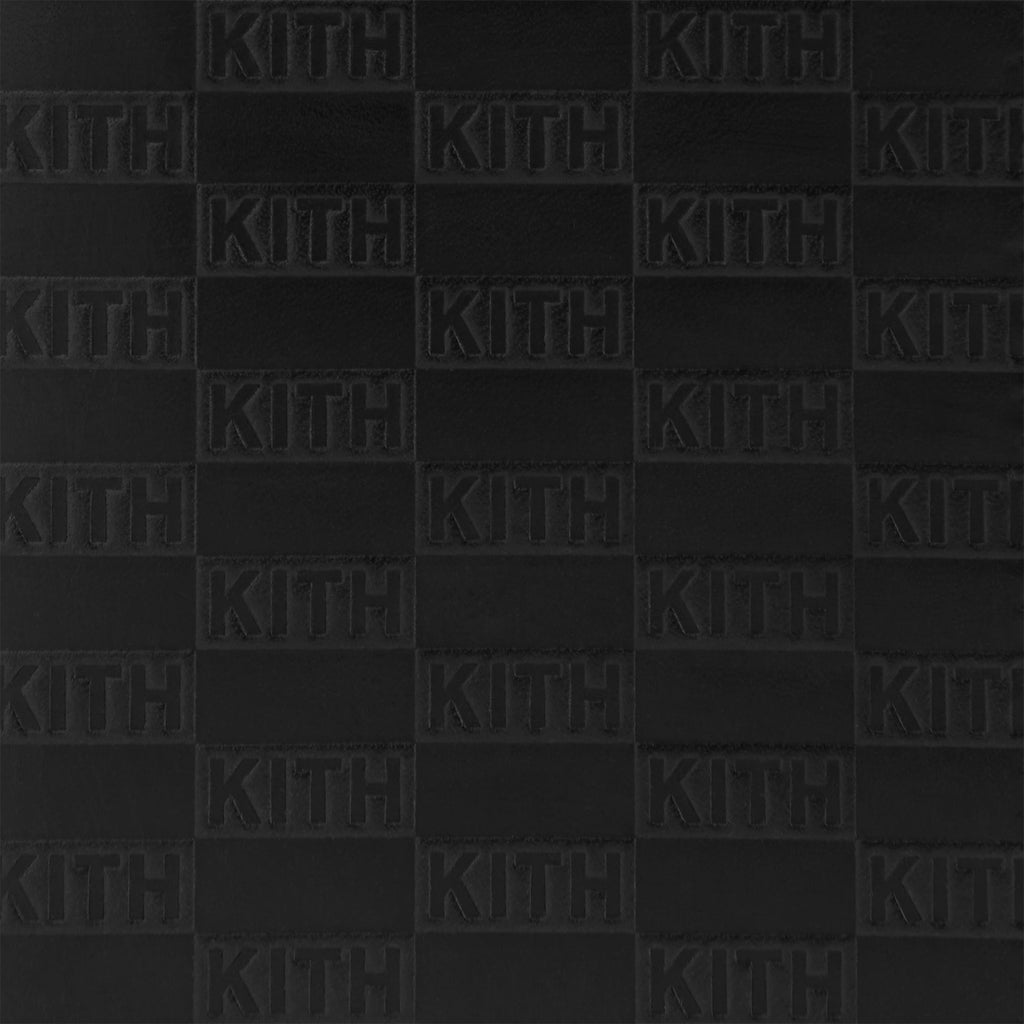 Kith Monogram Leather Bi-Fold Wallet - Black