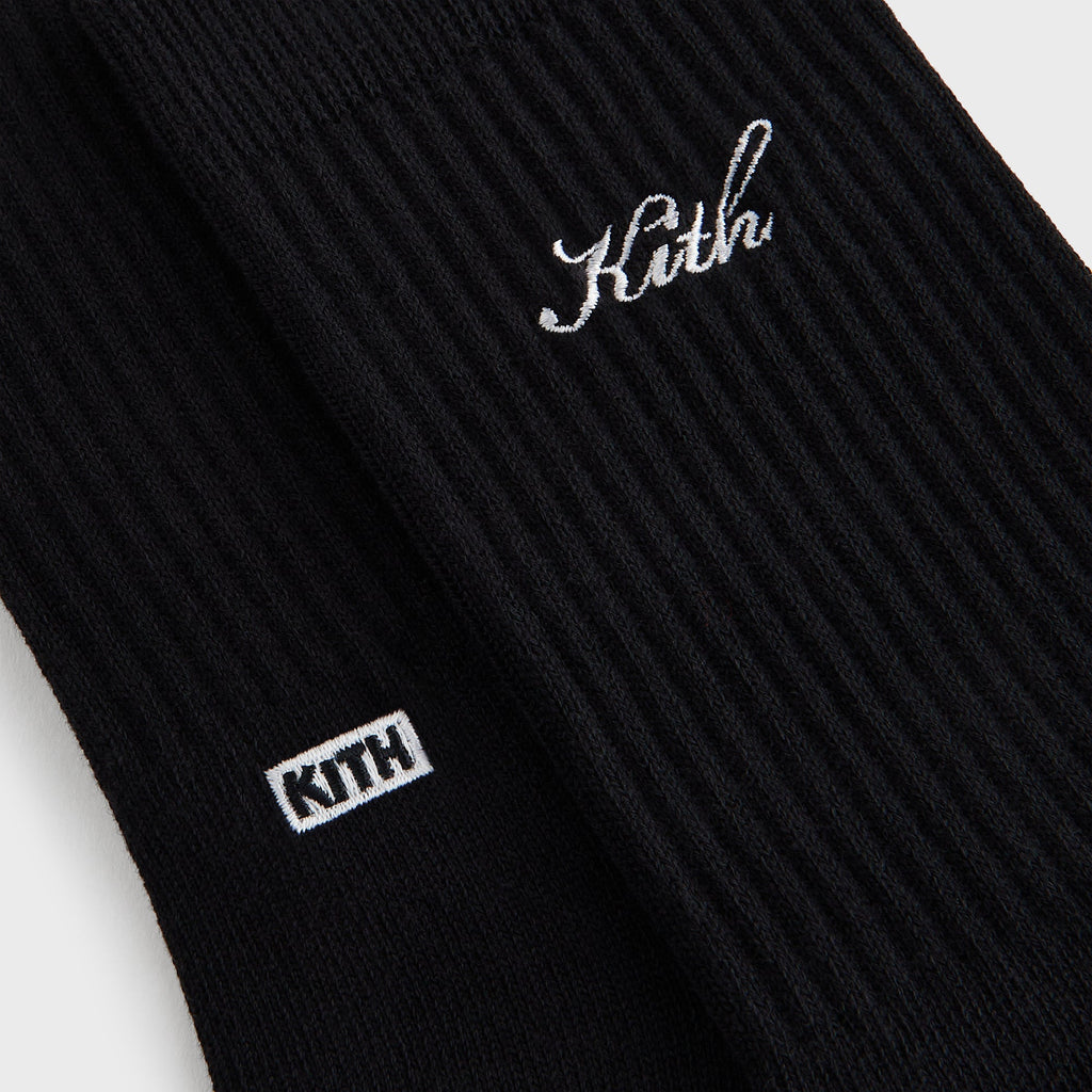 Kith 3-Pack Script Cotton Crew Socks - Multi