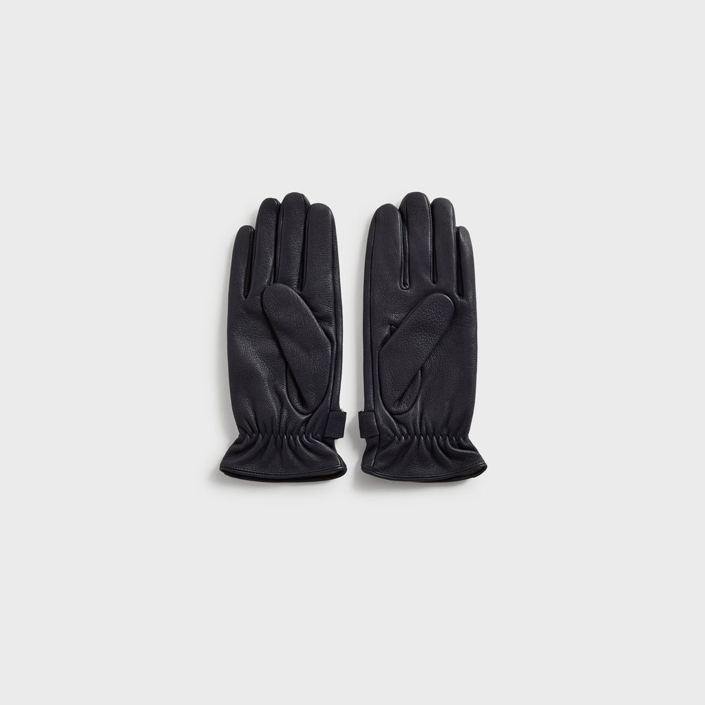 Kith Tumbled Leather Manhattan Gloves - Ink