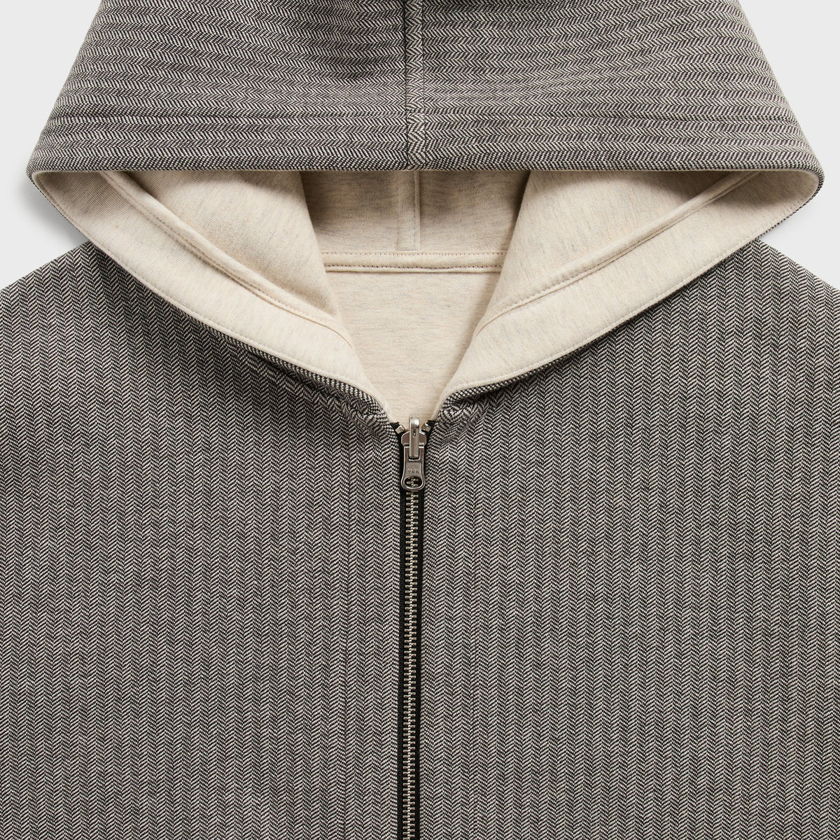 &Kin Reversible Double Face Williams V Hoodie - Kindling