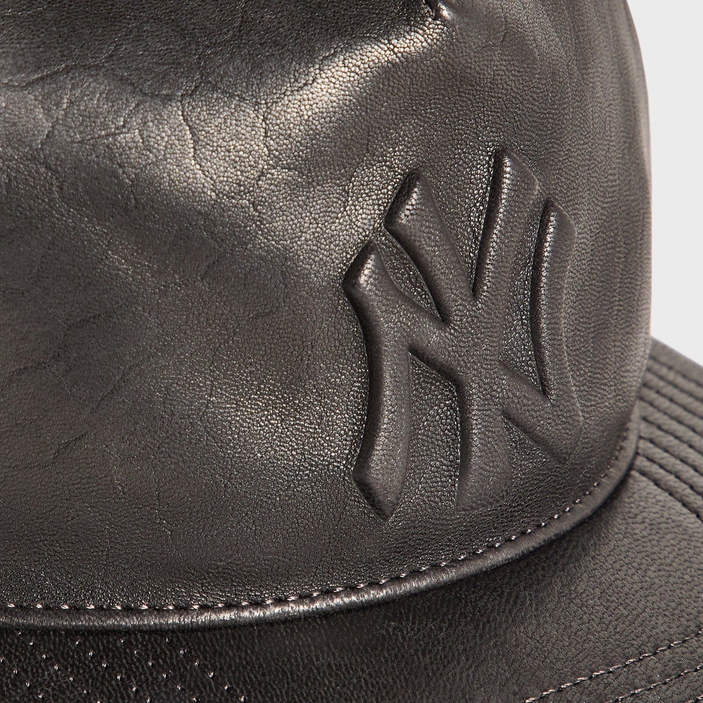 Giorgio Armani & Ronnie Fieg for '47 Soft Leather SL Hitch Cap - Black