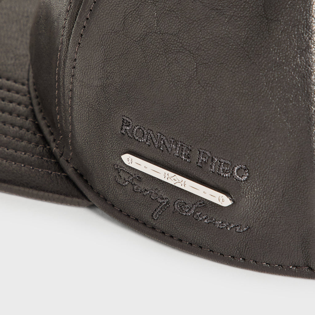 Giorgio Armani & Ronnie Fieg for '47 Soft Leather SL Hitch Cap - Black