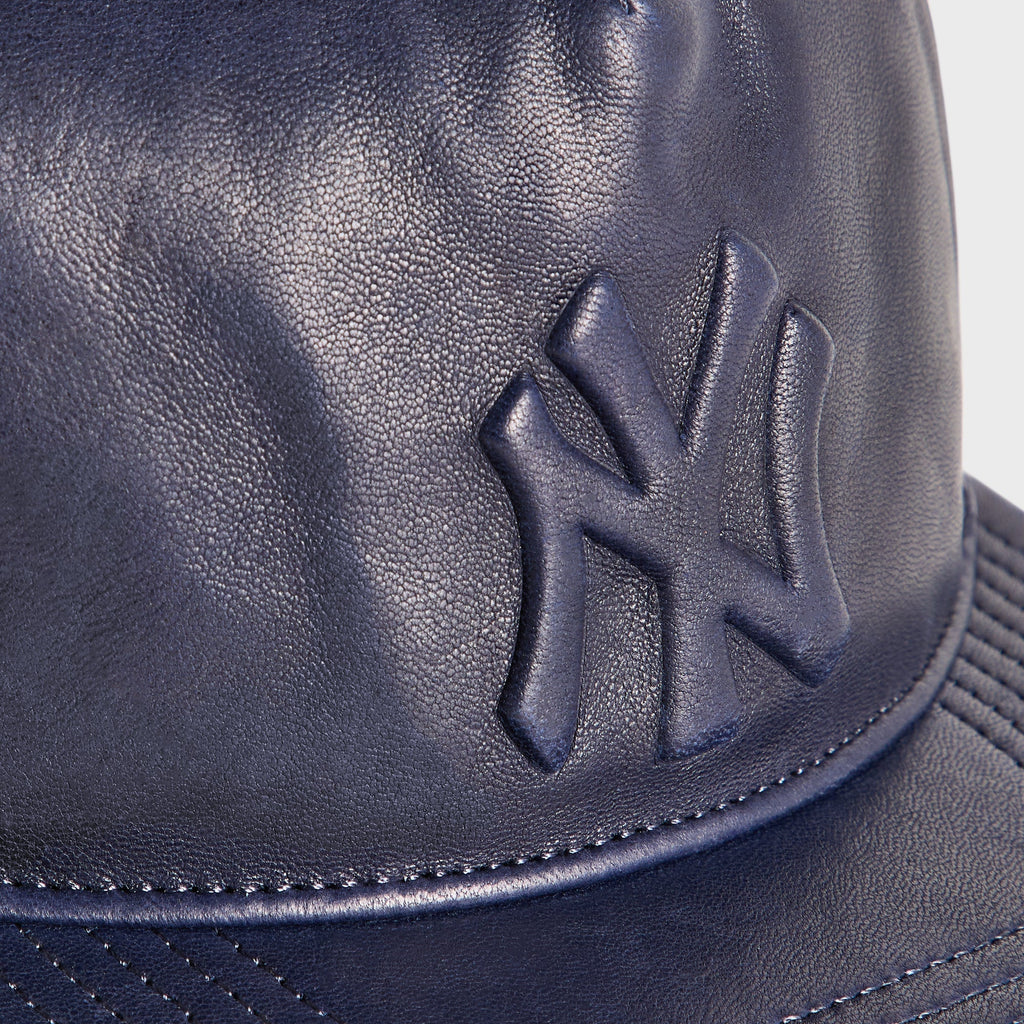 Giorgio Armani & Ronnie Fieg for '47 Soft Leather SL Hitch Cap - Blue Navy
