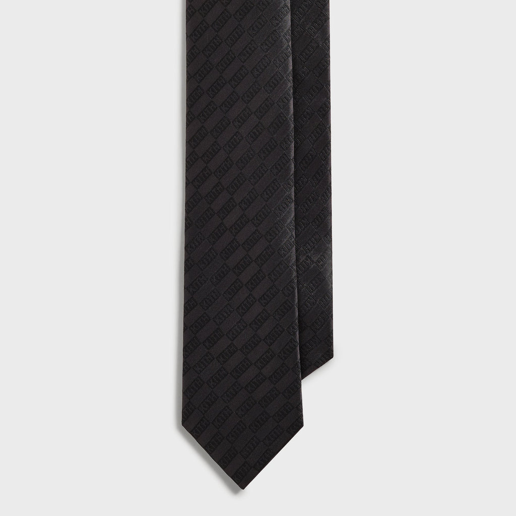 Kith Jacquard Classic Logo Tie - Black