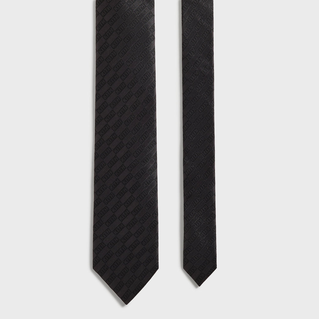 Kith Jacquard Classic Logo Tie - Black