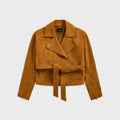 Kith Women Weslan Suede Biker Jacket - Branch