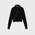 Kith Women Ina II Asymmetrical Sweater Zip - Black