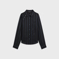 Kith Women Sidney Stripe Asymmetrical Shirt - Placid