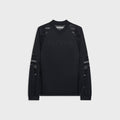 Kith Women Ridley Lace Paneled Long Sleeve - Black Beauty