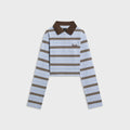 Kith Women Selwyn Striped Polo Long Sleeve - Almas