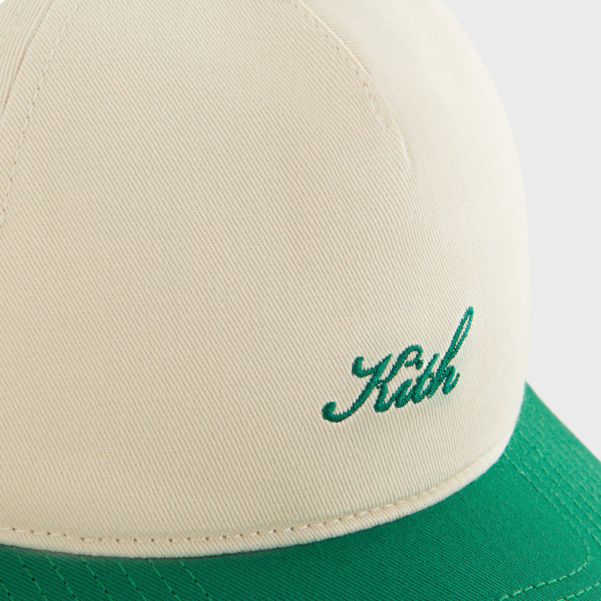 Kith Women Two-Tone Cotton Twill Pinch Crown Cap - Newt