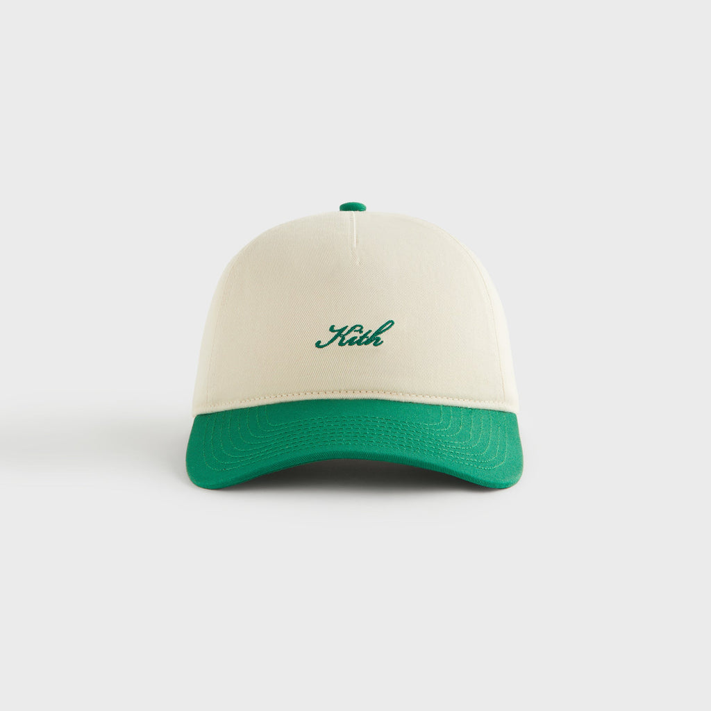 Kith Women Two-Tone Cotton Twill Pinch Crown Cap - Newt