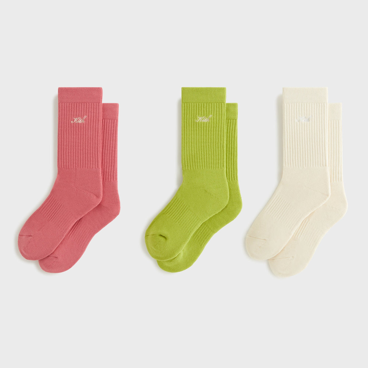 Kith Women Script Classic Crew Sock 3-Pack - Multi