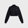 Kith Women Davin Cropped Track Zip Jacket - Black