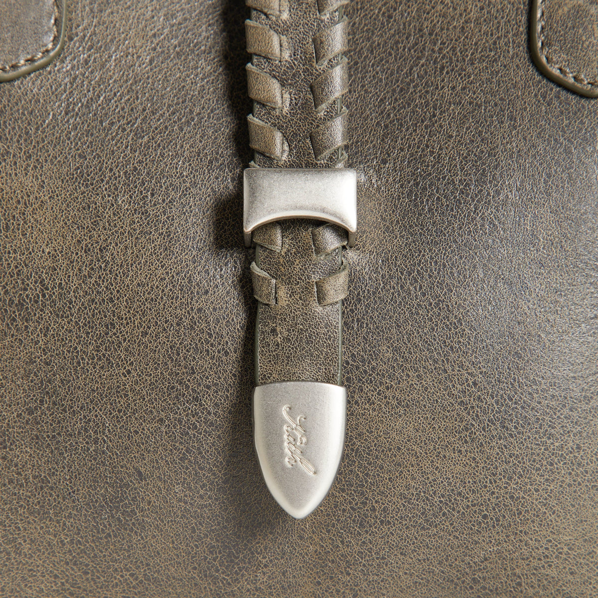 Kith Women Rena Distressed Leather Shoulder Bag - Burnt