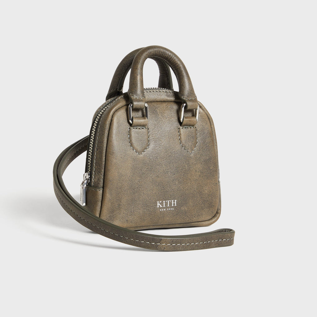 Kith Women Toast Distressed Leather Wallet Crossbody - Burnt