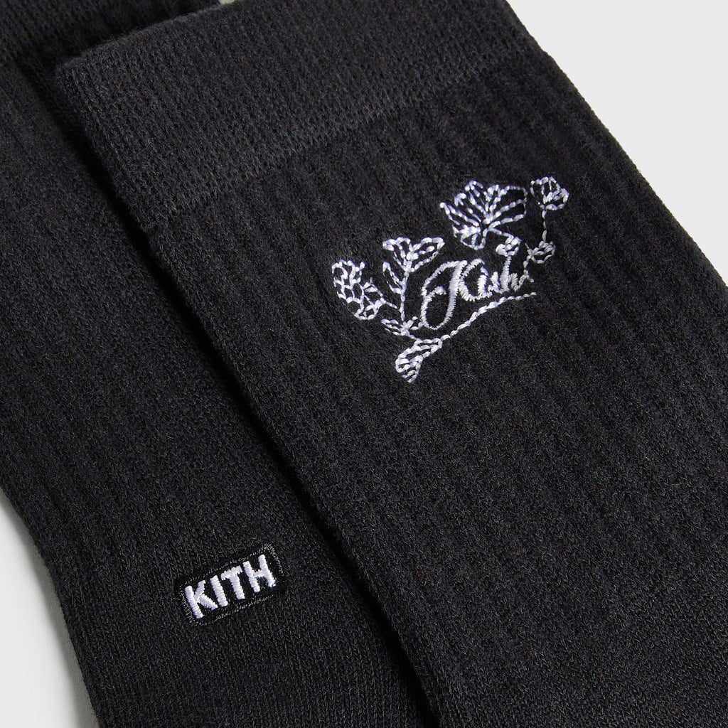 Kith Women Cotton 3-Pack Graphic Classic Mid Crew Socks - Multi