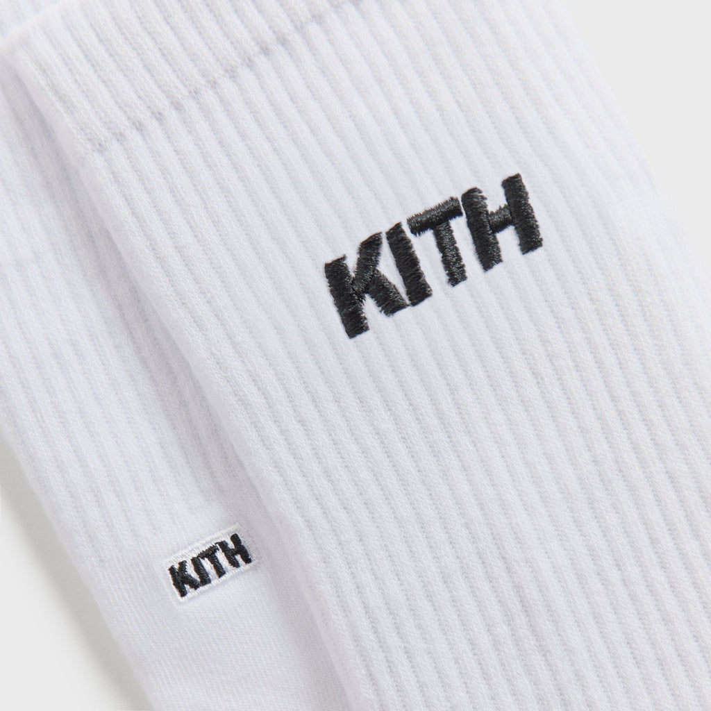 Kith Women Classic Knee High Pilates Socks - White