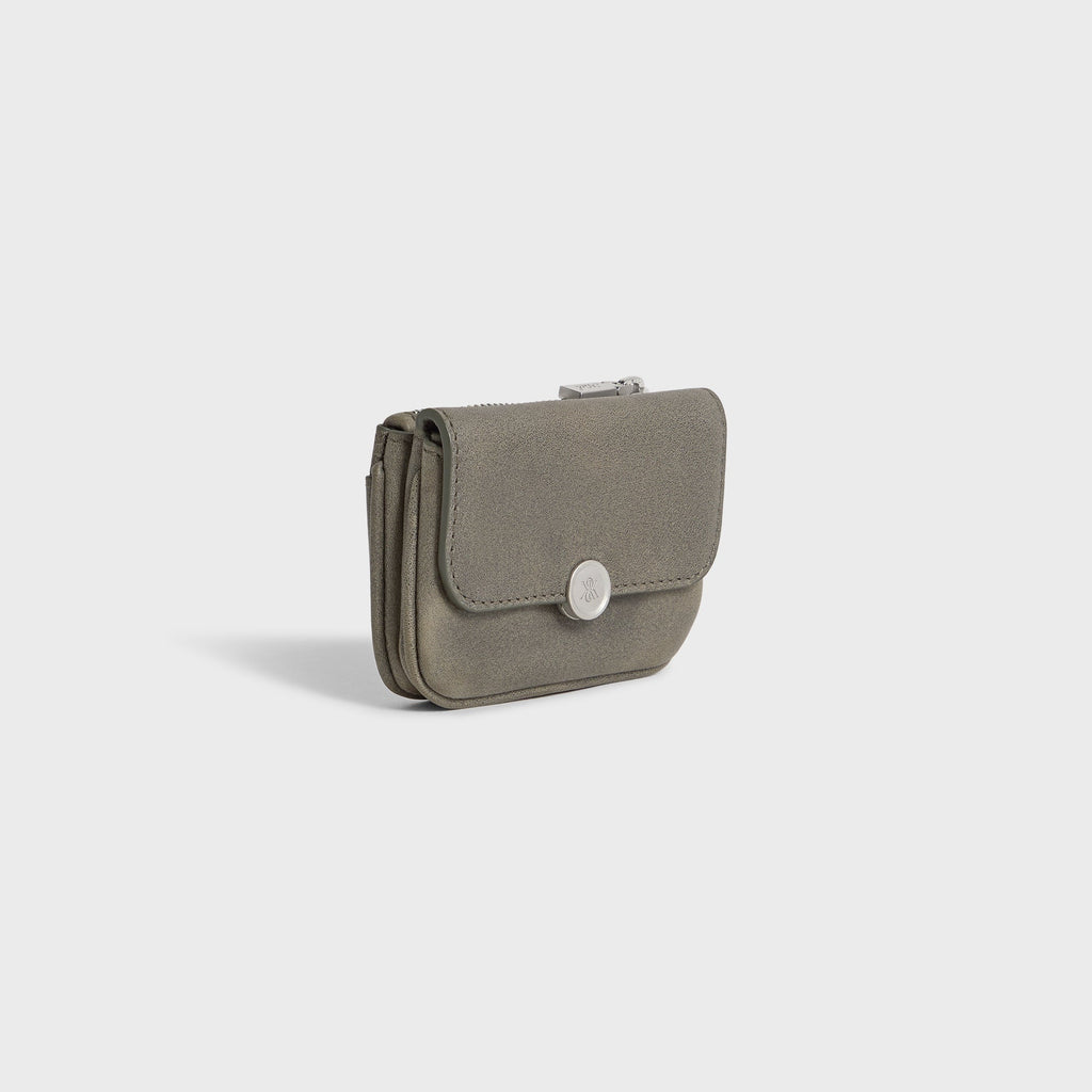 Kith Women Jerica Distressed Leather 2-in-1 Card Wallet - Burnt