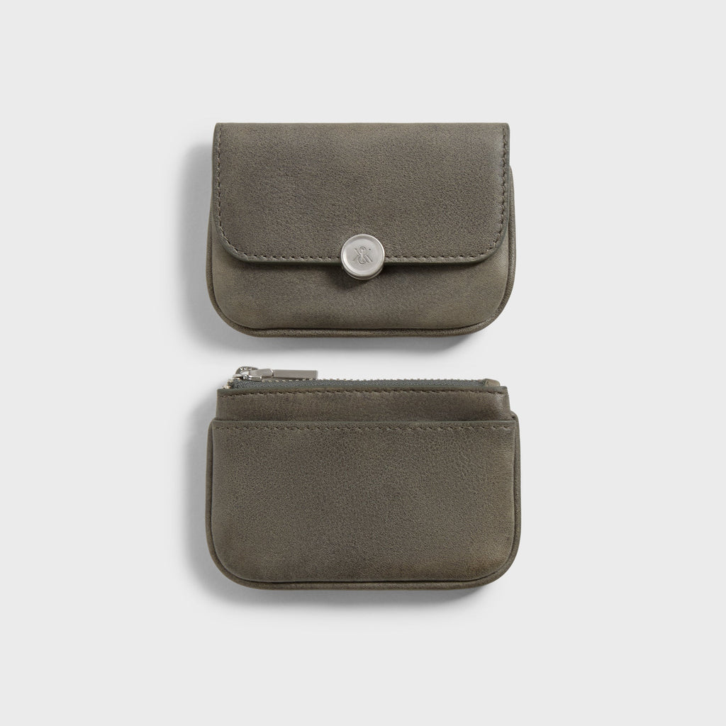 Kith Women Jerica Distressed Leather 2-in-1 Card Wallet - Burnt