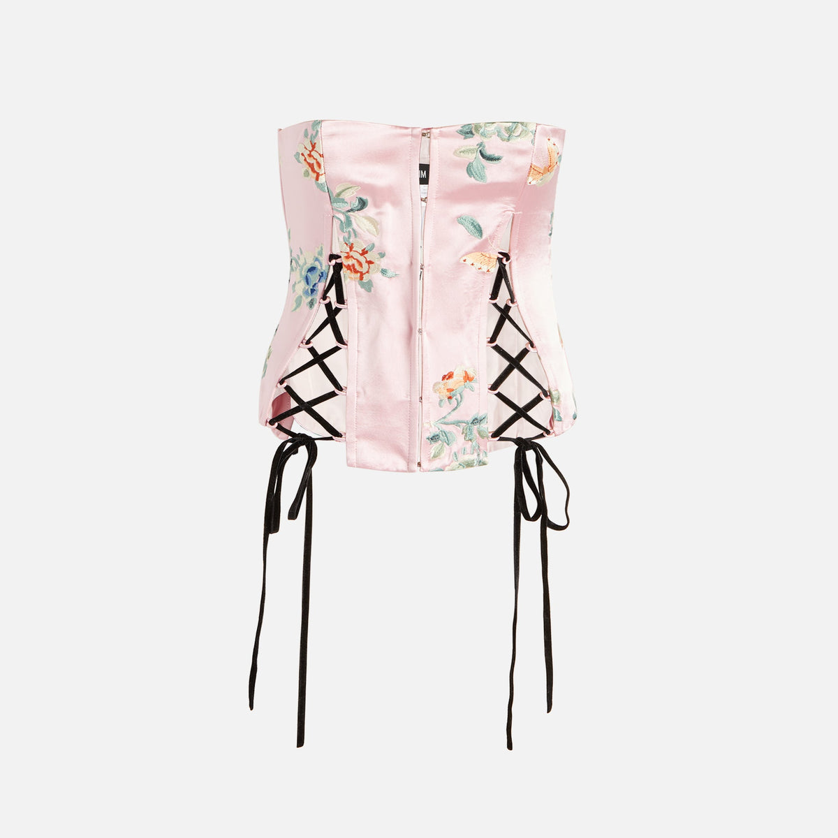 Kim Shui Floral Embroidered Bustier - Pink