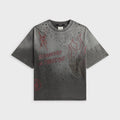 Ksubi Skool Halen Short Sleeve Tee - Charcoal Fade