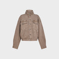 Ksubi Relax Funnel Neck Trucker Jacket - Stone Tan