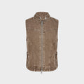 Ksubi Paradigm Gilet Rider Top - Brown