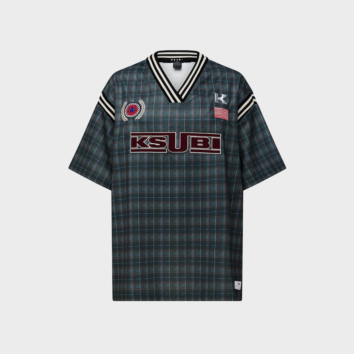 Ksubi Union Jersey - Hunter Plaid