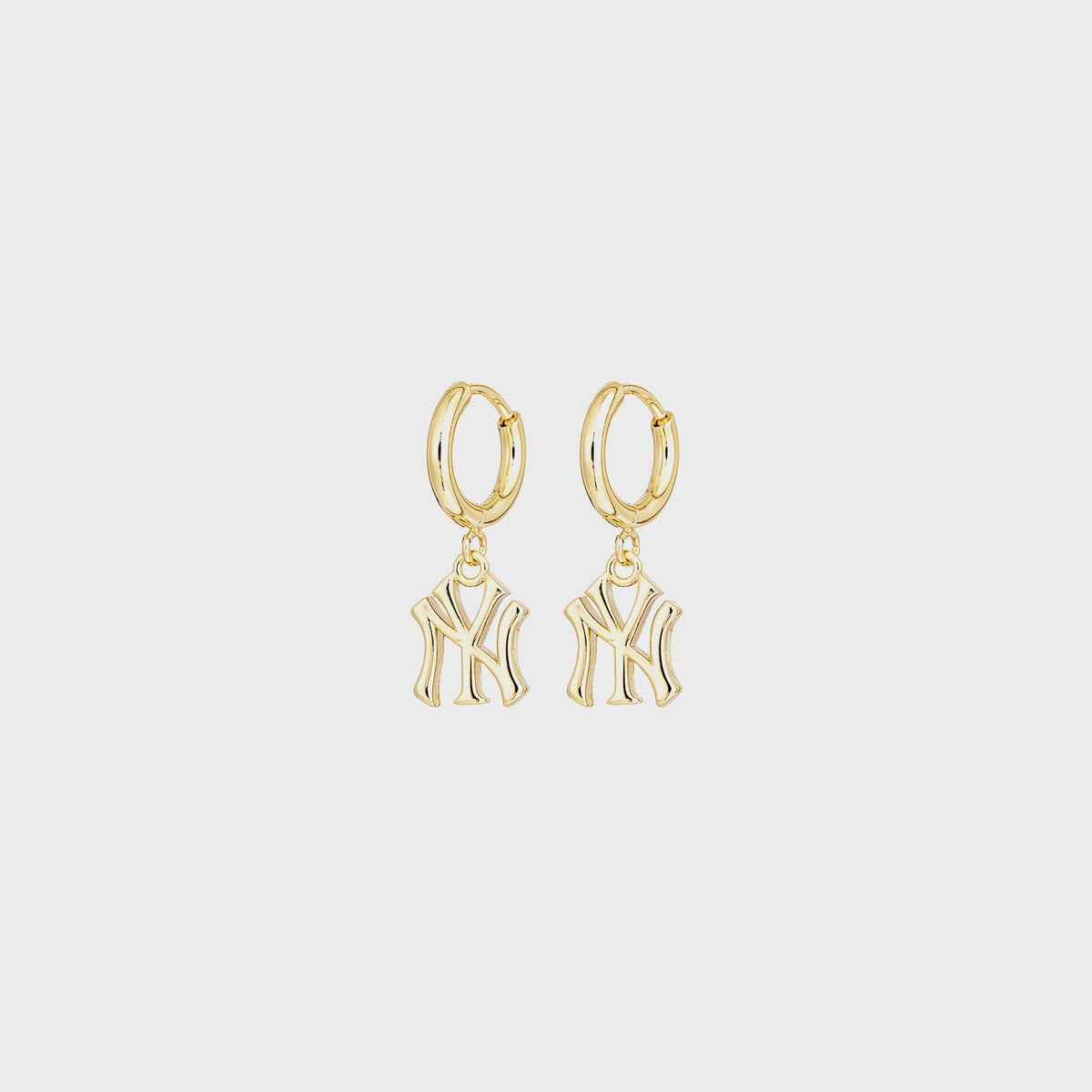 Luv AJ The NY Logo Charm Earrings - Gold