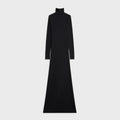 The Line by K Lenny Open Back Turtleneck Maxi Dress - Black
