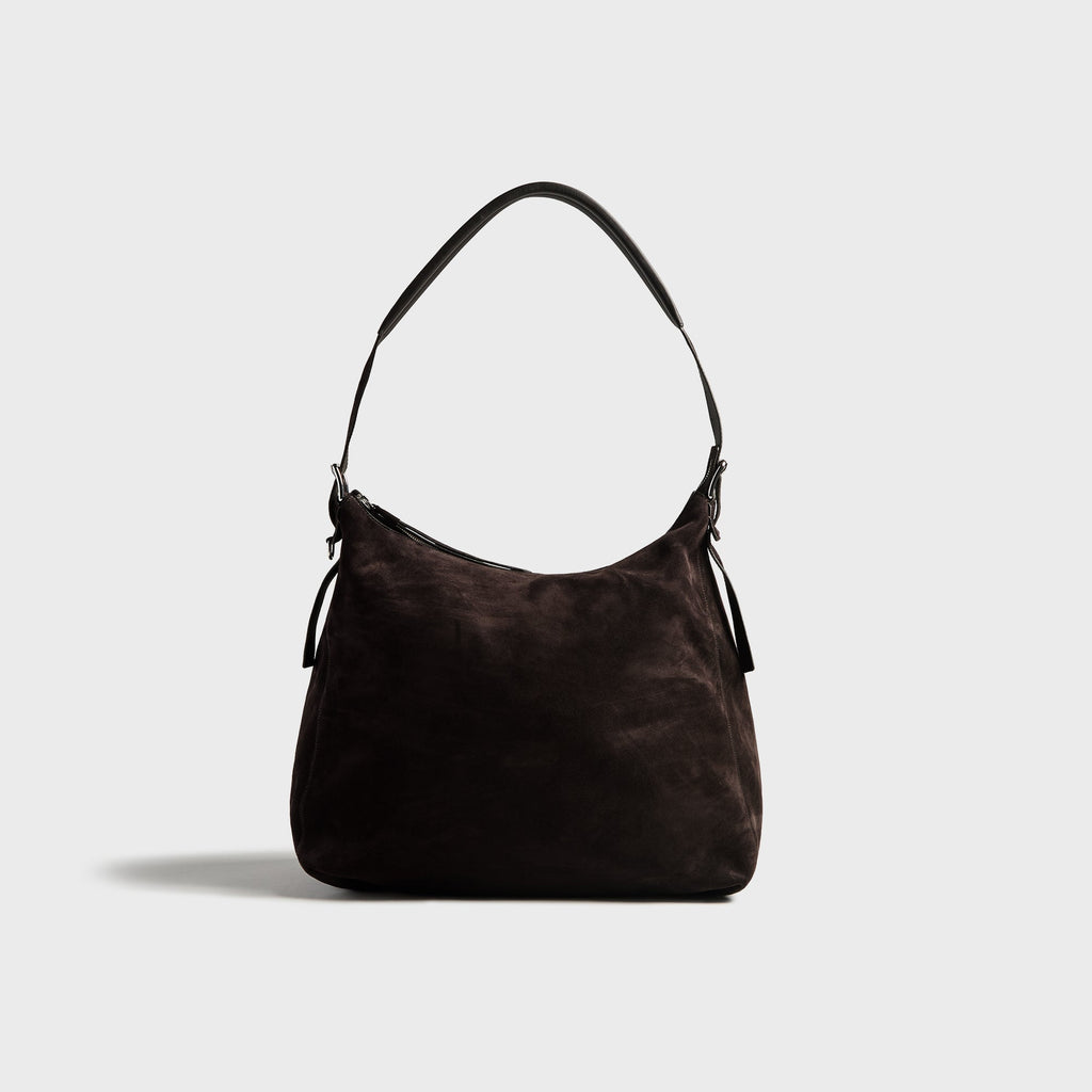Lemaire Belted Hobo Bag - Ebony Brown