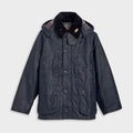 Levi's x Barbour Oversized Bedale Waxed Jacket - Dark Wash